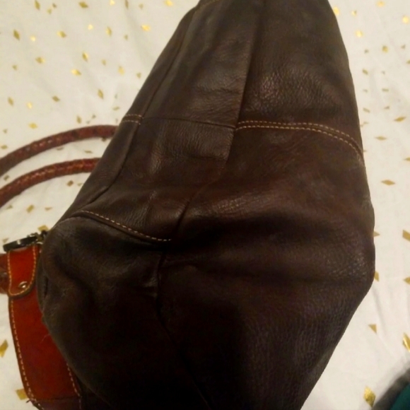 FOSSIL LEATHER HANDBAG 👜 - Picture 3 of 8